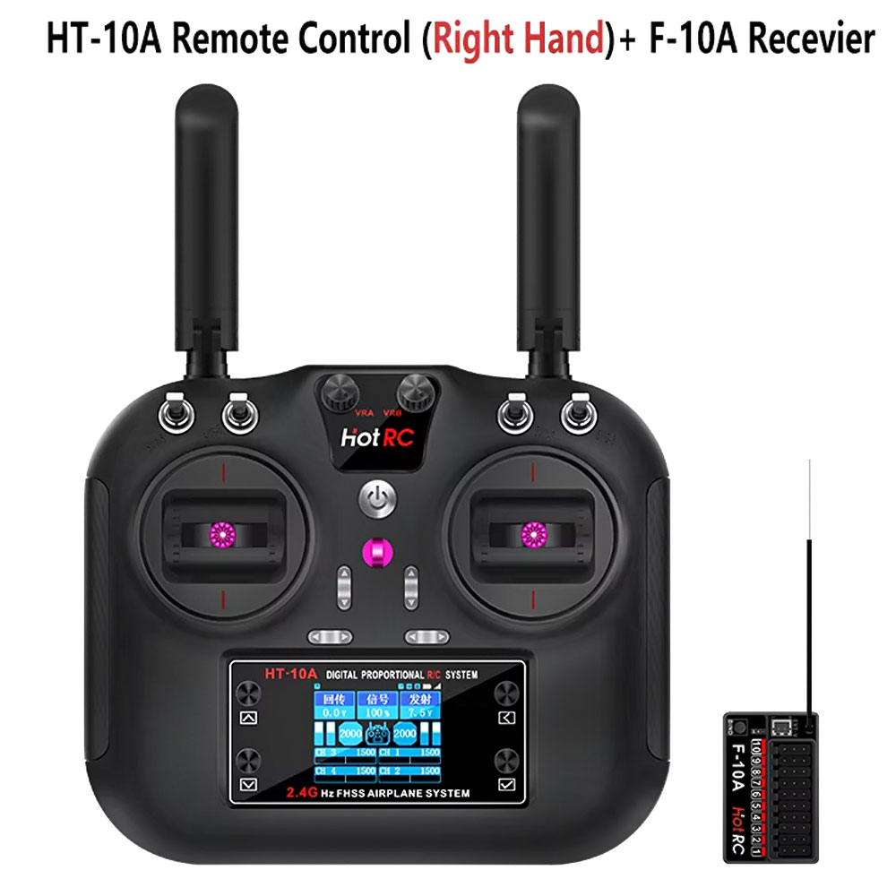 Rc Helicopter Motor - Émetteur Hotrc HT-10A 2.4G 10CH et