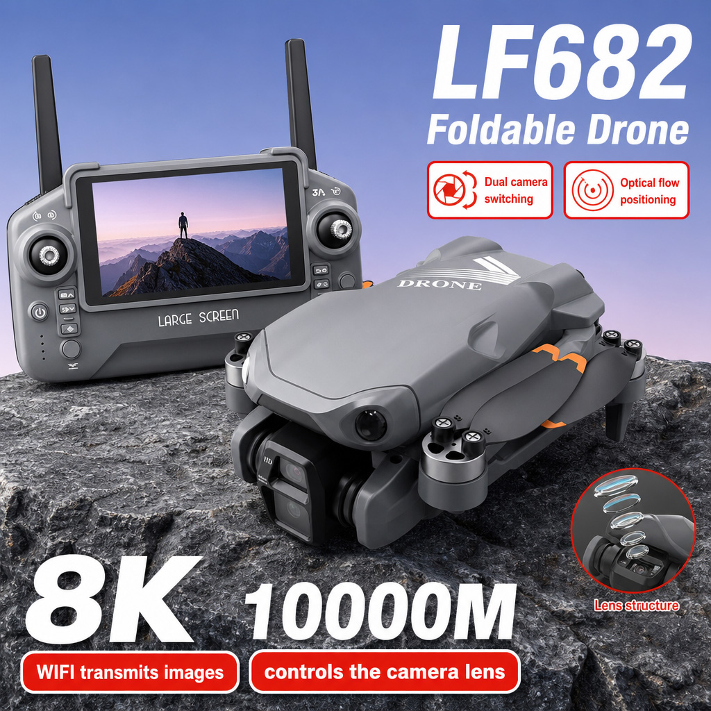 Rc Helicopter Case - Drone photo aérien LF682 8K HD