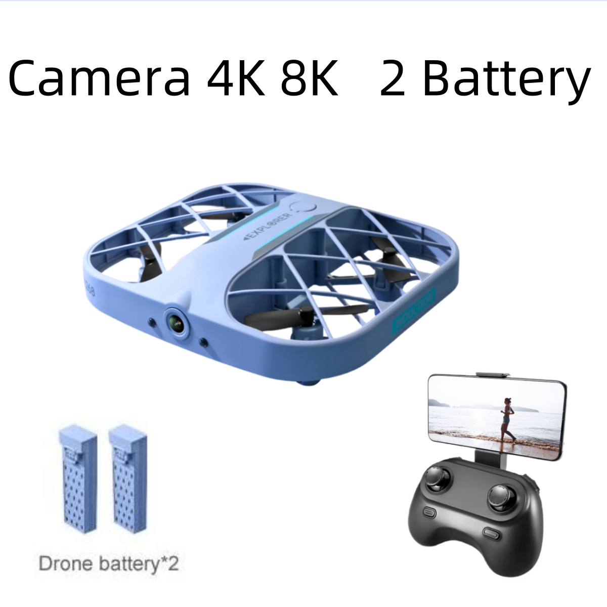 Rc Helicopter Case - Drone RC JJRC H107 FPV avec