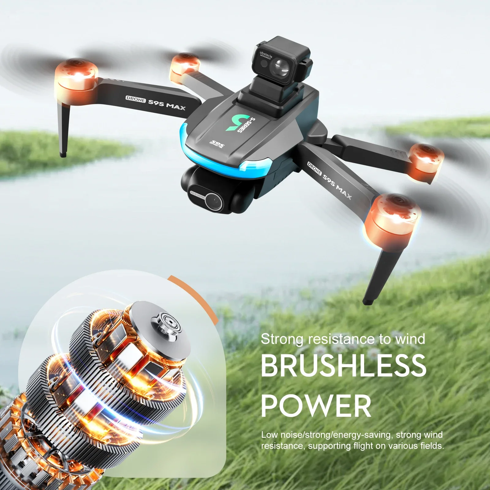 Nouveau S9S MAX MINI Drone 4K  - Rc Helicopter Case avis et prix