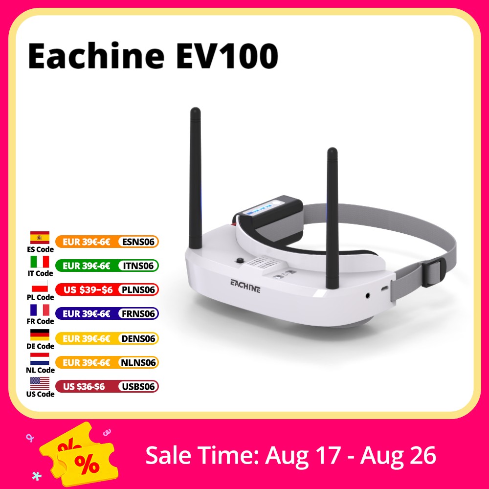 Eachine EV100 720*540 5.8G 72C - Rc Helicopter Case avis et prix
