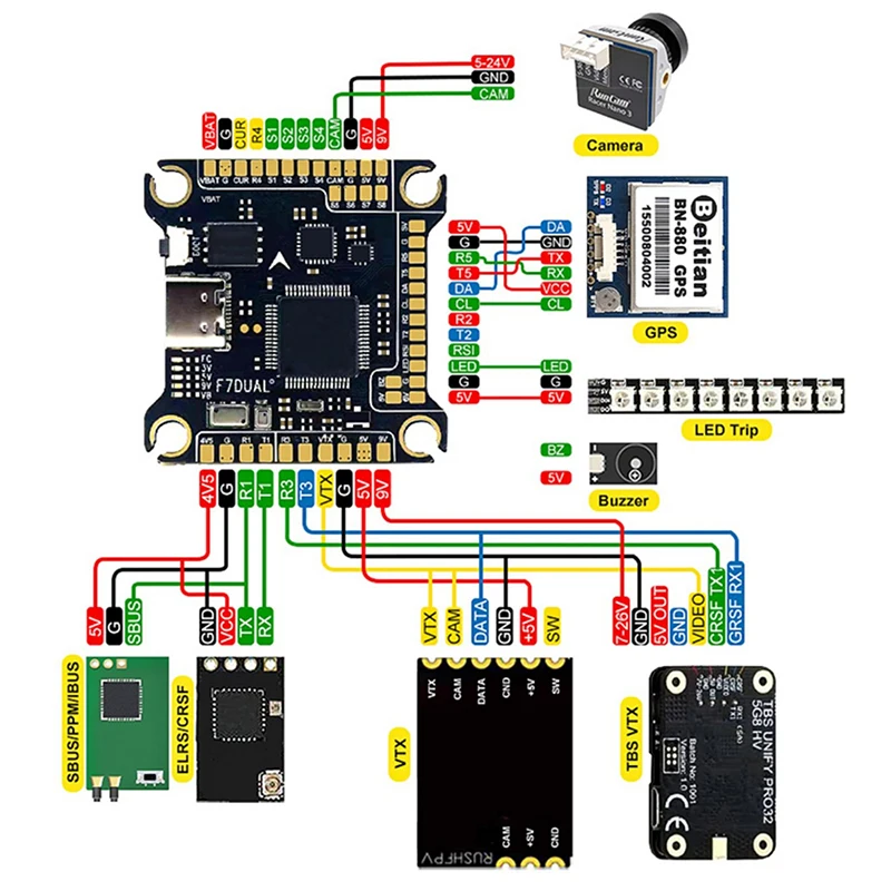 Contrôleur de vol AOCODA-RC F7 - Betaflight Fc F7 avis et prix