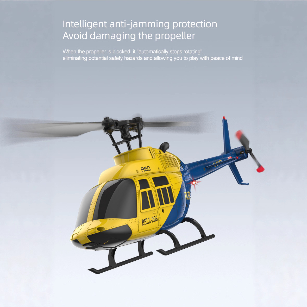 A60 1/42 échelle Bell 206 RC h - Rc Helicopter Single Rotor avis et prix