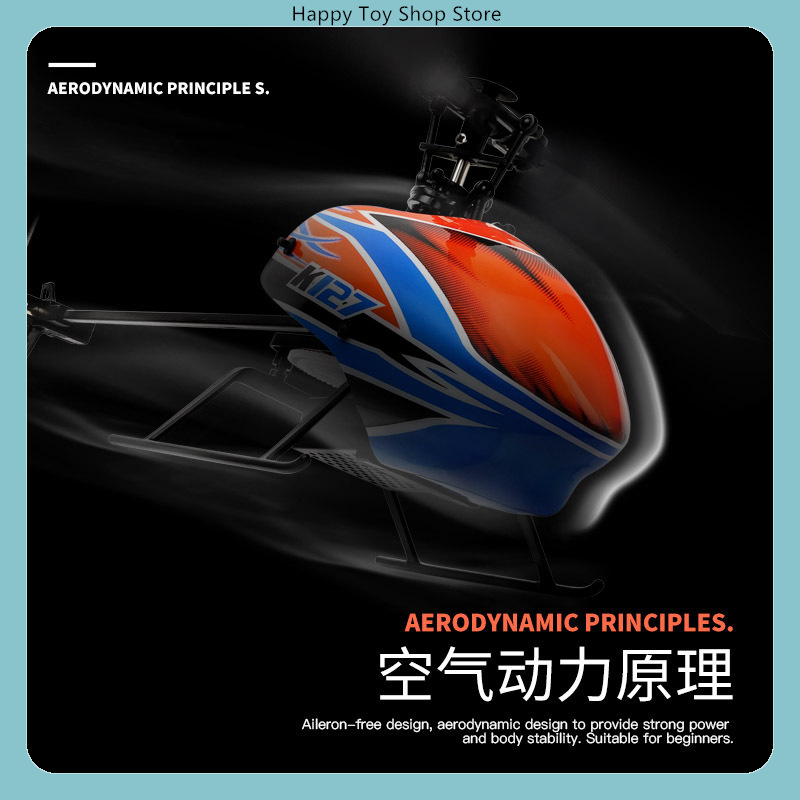 Hélicoptère RC WLtoys XK K127  - Rc Helicopter Single Rotor avis et prix