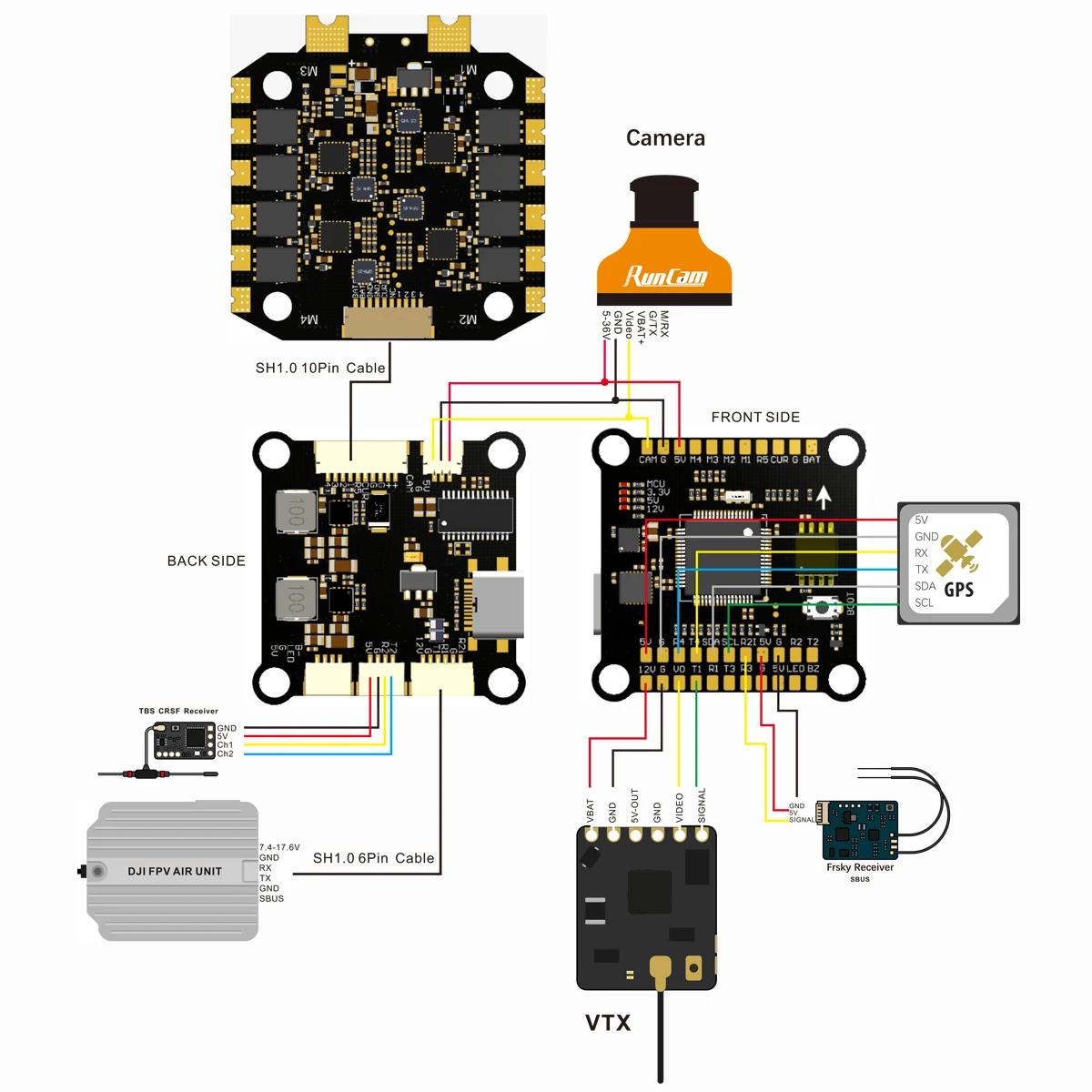 Contrôleur de vol F4 F405 F7 F - Betaflight Fc F7 avis et prix